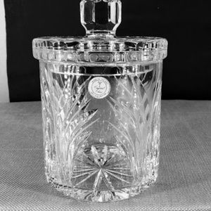 Crystal Clear 24% Lead Crystal Canister